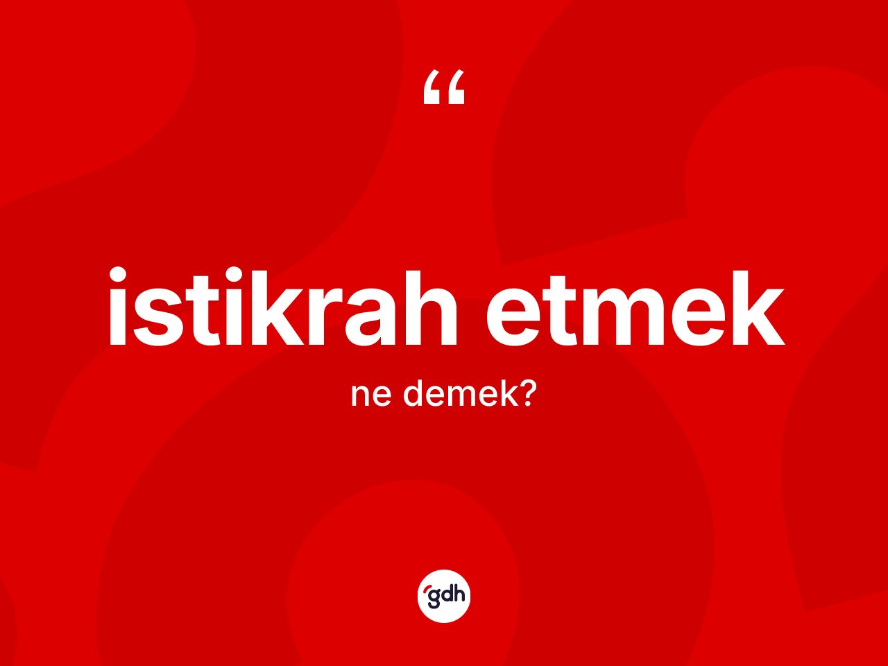 İstikrah etmek ifadesinin tanımı nedir? İstikrah etmek ifadesi nerede kullanılır?