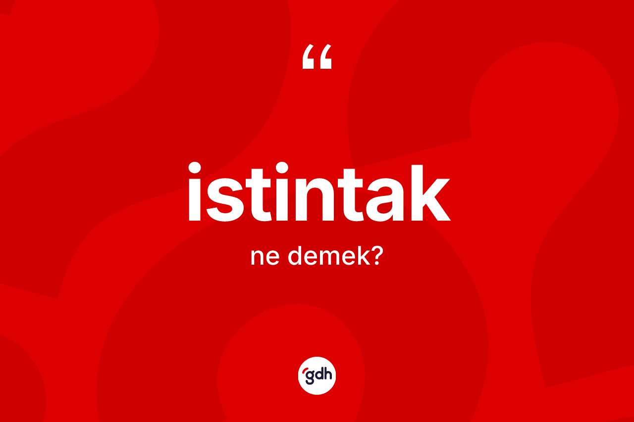 İstintak ne anlama gelir? İstintağın TDK'ya göre anlamı nedir?