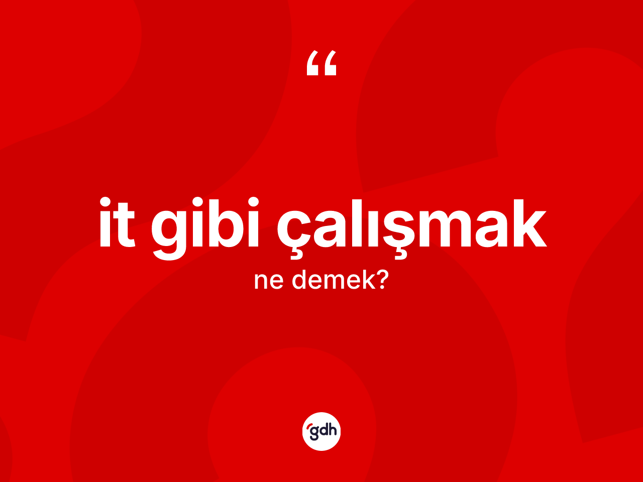 İt gibi çalışmak ifadesi nedir? İt gibi çalışmak ifadesi hangi durumlarda kullanılır?