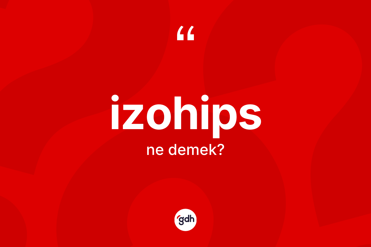 İzohips kelimesi ne demek? İzohipsin TDK'ya göre anlamı nedir?