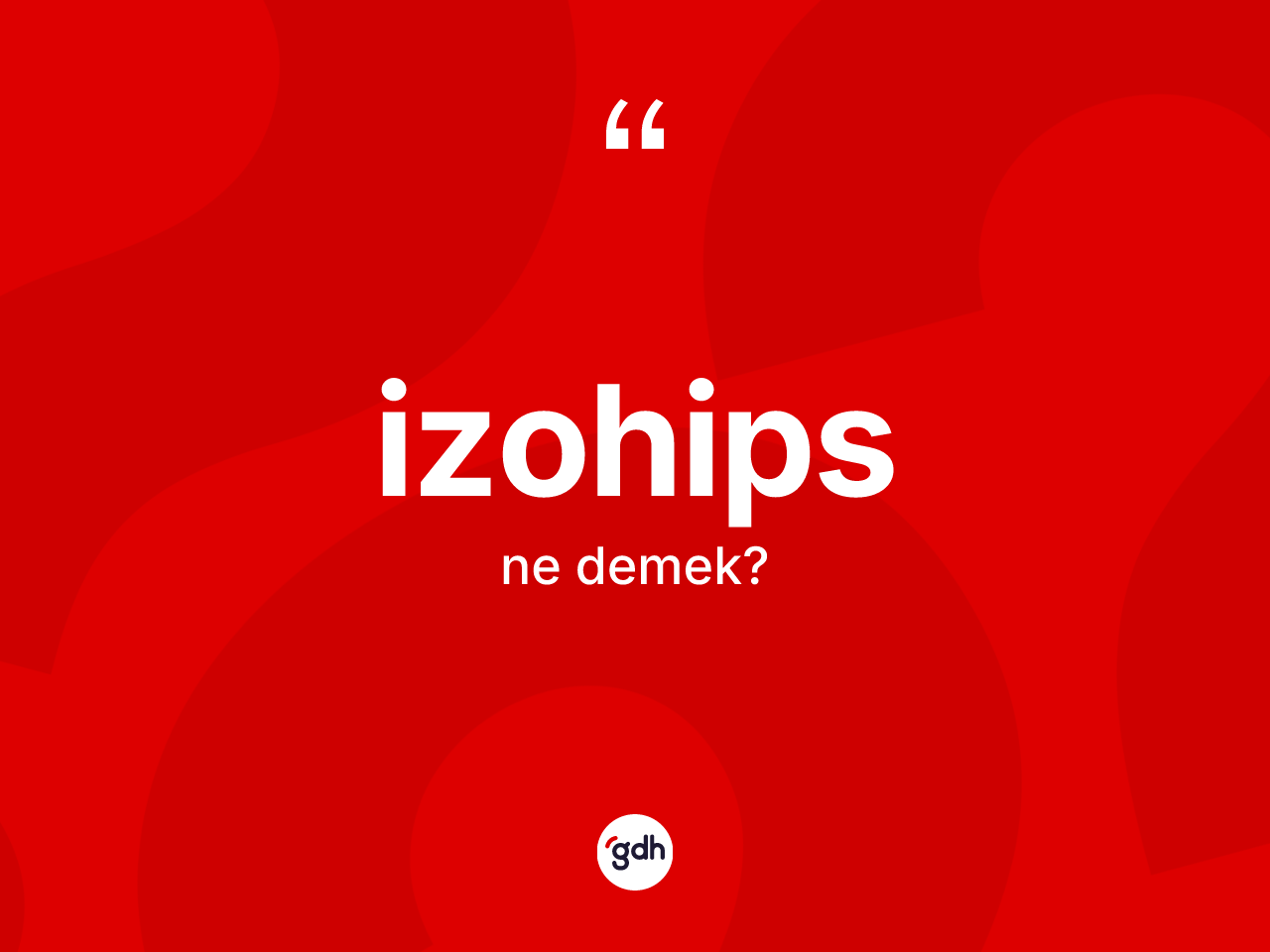 İzohips kelimesi ne demek? İzohipsin TDK'ya göre anlamı nedir?