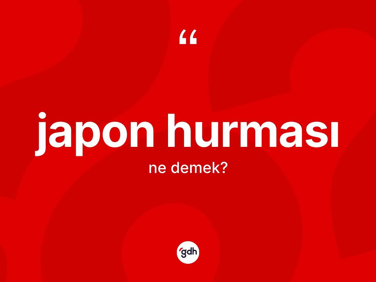Japon hurması kelimesi ne demek? Japon hurmasının TDK'ya göre anlamı nedir?