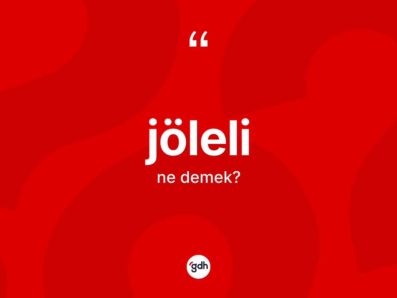 Jöleli kelimesinin tanımı nedir? Jöleli kelimesinin TDK'ya göre açıklaması nedir?