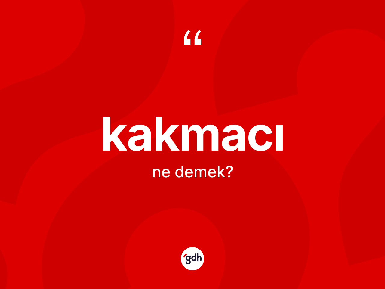 Kakmacı kelimesinin anlamı nedir? Kakmacı kelimesinin TDK'ya göre açıklaması nedir?