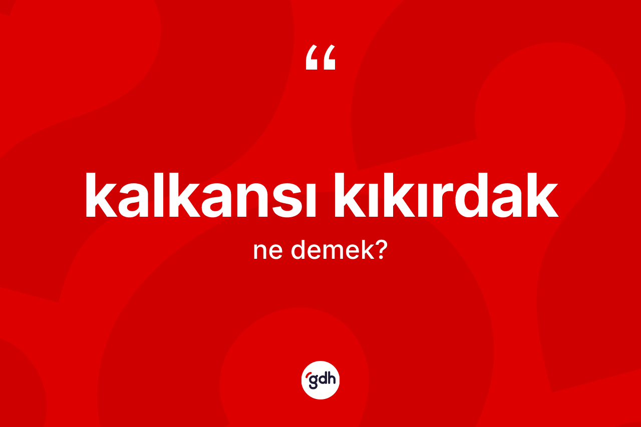 Kalkansı kıkırdak kelimesinin tanımı nedir?