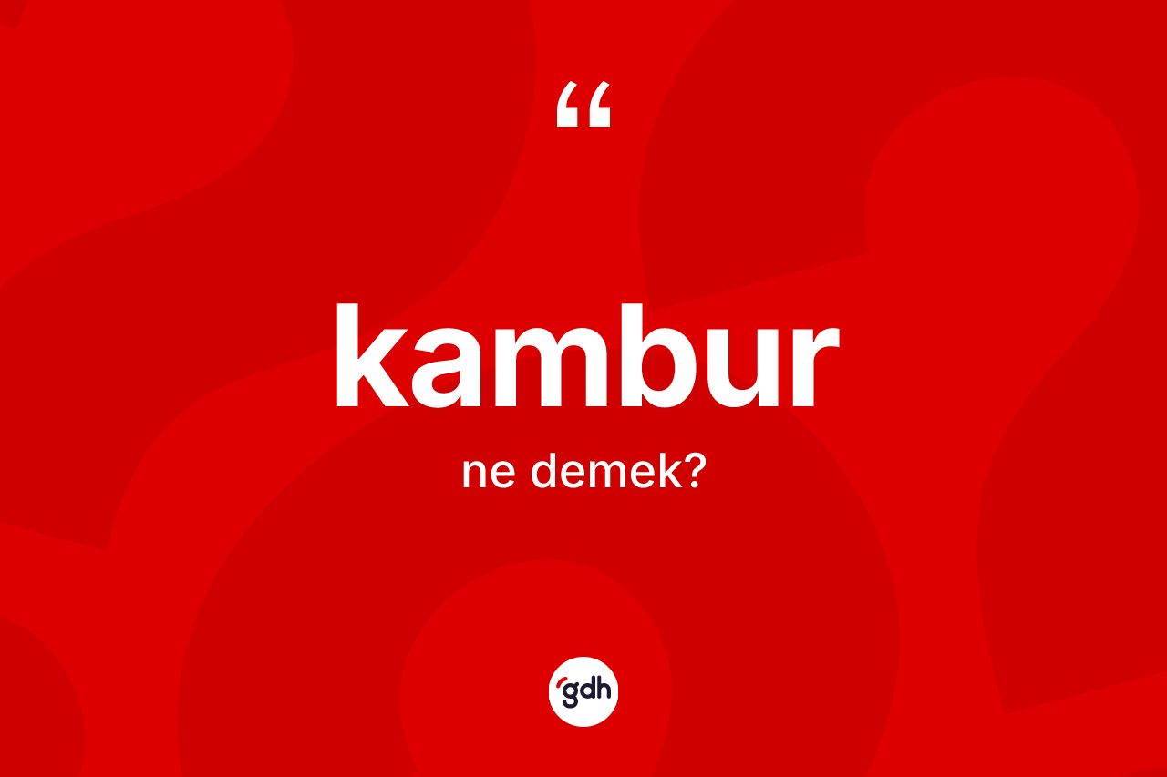 Kambur kelimesi nedir?