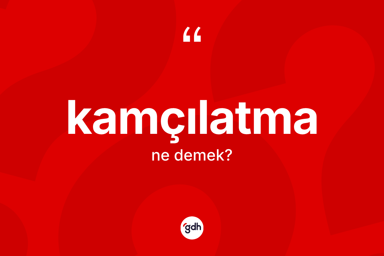 Kamçılatma kelimesinin anlamı nedir? Kamçılatmanın kısaca tanımı nedir?