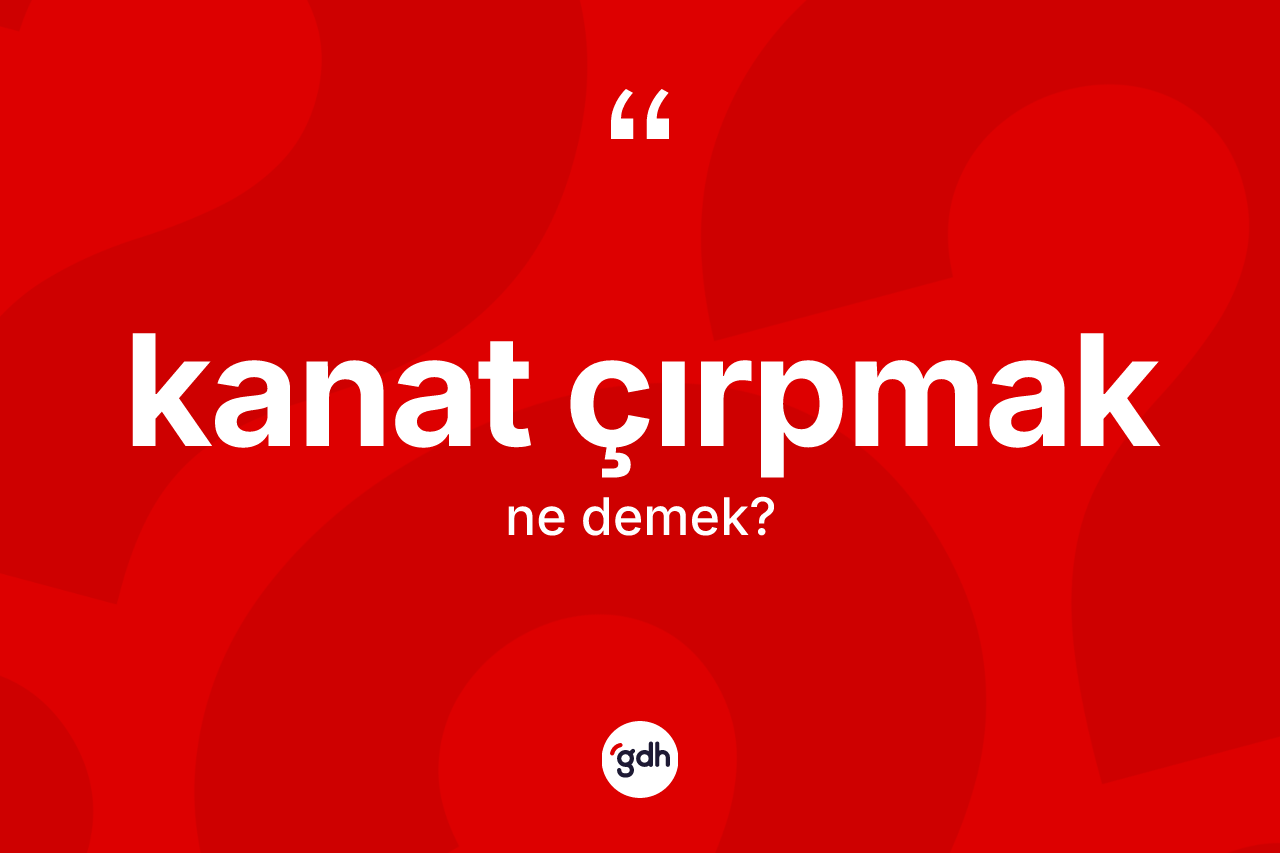 Kanat çırpmak sözü ne anlama gelir?
