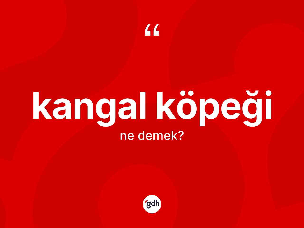 Kangal köpeği nedir? Kangal köpeği kelimesinin TDK'ya göre açıklaması nedir?