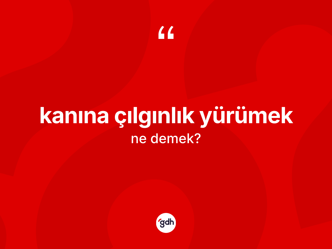Kanına çılgınlık yürümek  ifadesi ne demektir? Kanına çılgınlık yürümek  ifadesi nerede kullanılır?