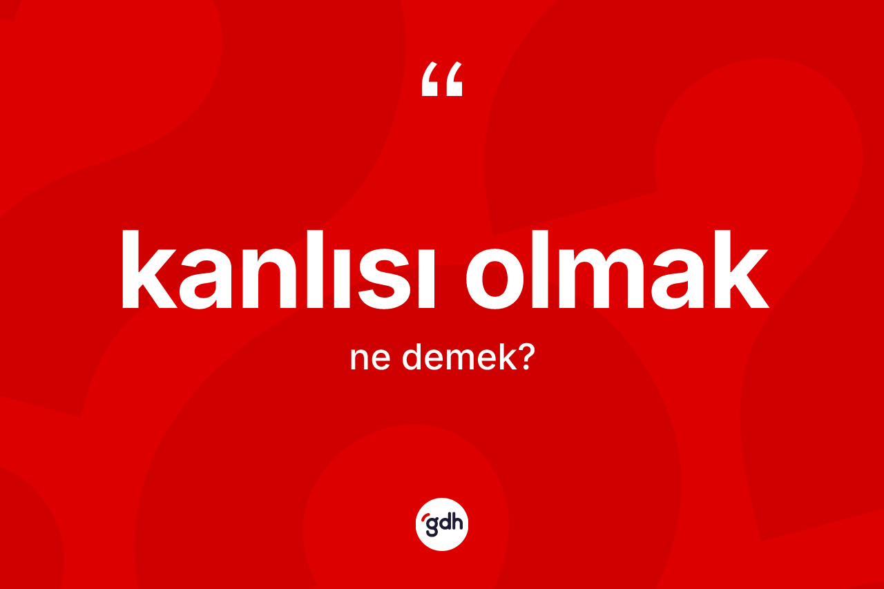 Kanlısı olmak ifadesinin anlamı nedir? Kanlısı olmak ifadesinin kaç farklı anlamı var?