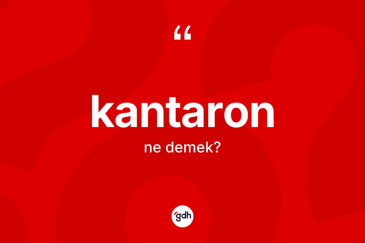 Kantaron nedir? Kantaronun kısaca tanımı nedir?