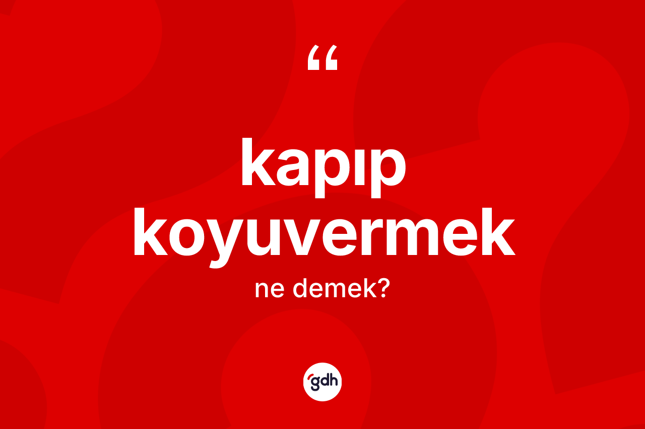 Kapıp koyuvermek ifadesinin tanımı nedir? Kapıp koyuvermek sözü hangi durumlarda kullanılır?