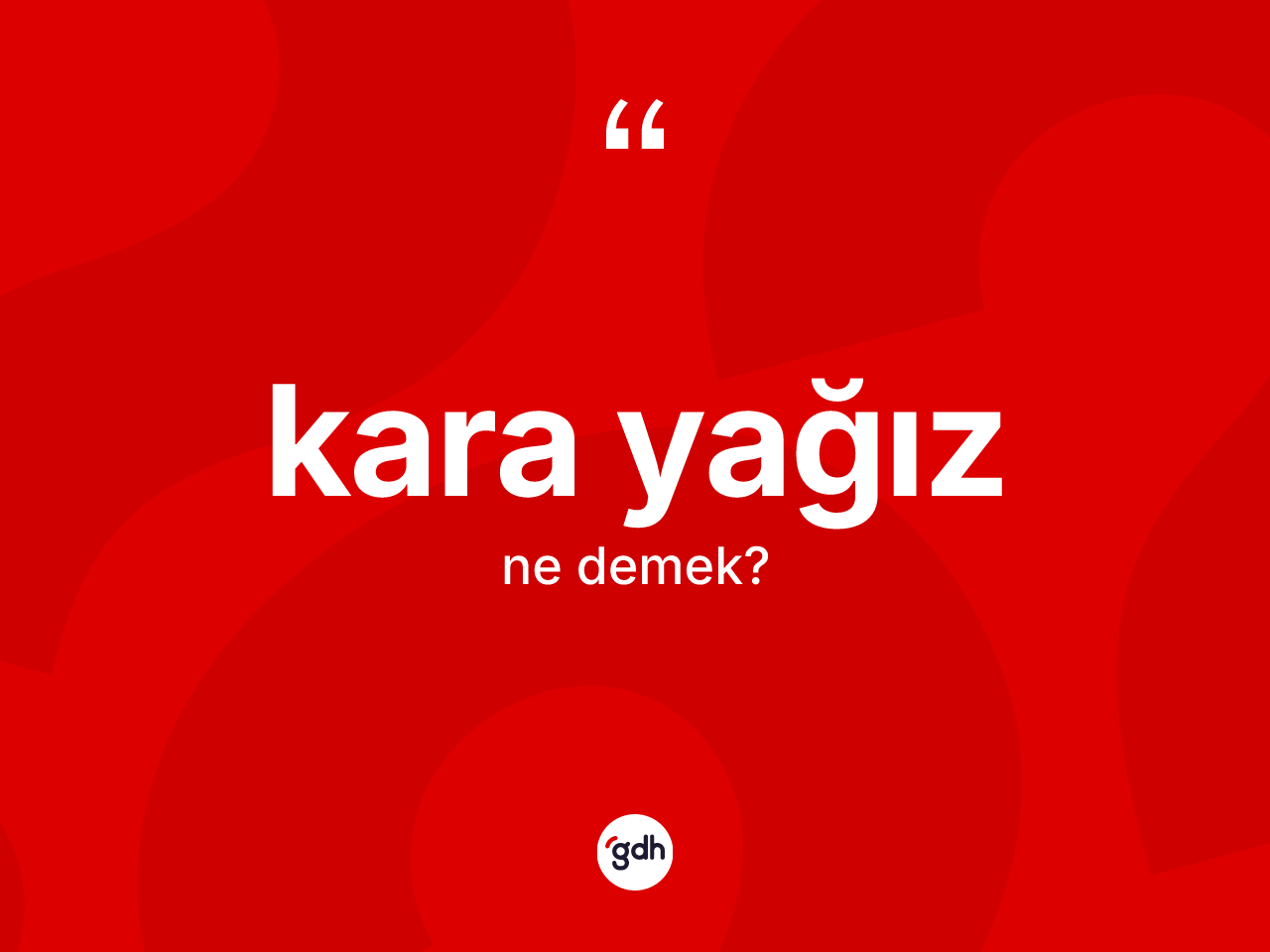 Kara yağız kelimesinin tanımı nedir? Kara yağızın TDK'ya göre anlamı nedir?