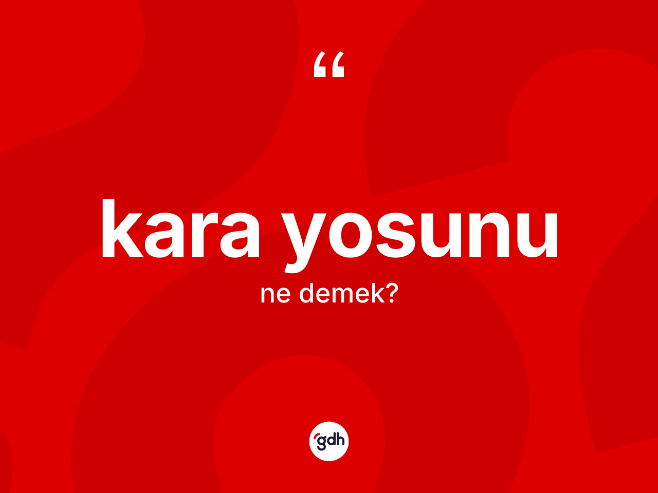 Kara yosunu kelimesinin sözlükteki tanımı nedir? Kara yosununun TDK'ya göre anlamı nedir?