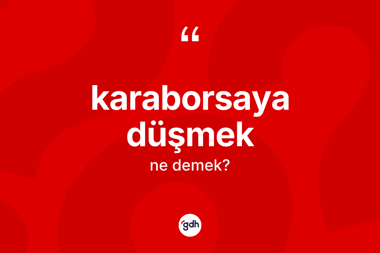 Karaborsaya düşmek ne demek? Karaborsaya düşmek sözünün sözlük anlamı nedir?