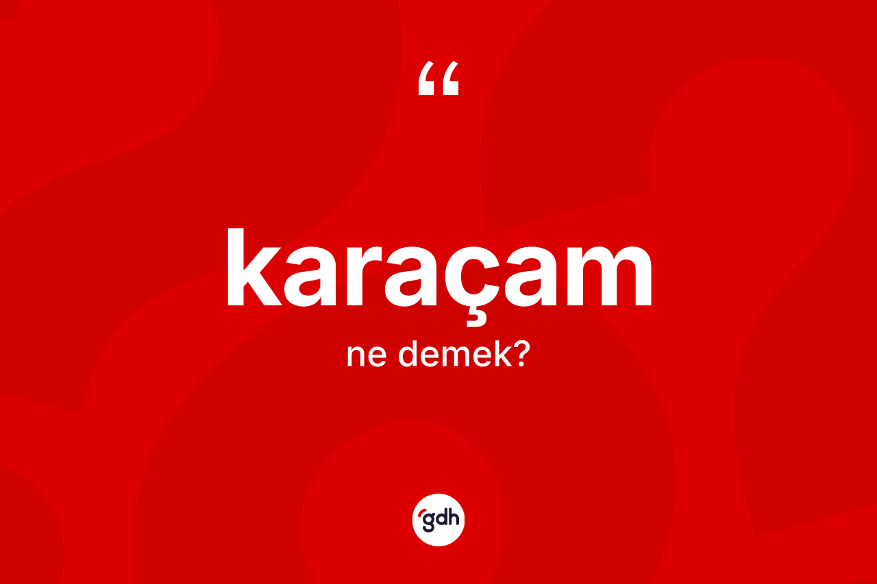 Karaçam kelimesinin sözlükteki tanımı nedir? Karaçamın halk arasındaki kullanımı nasıldır?
