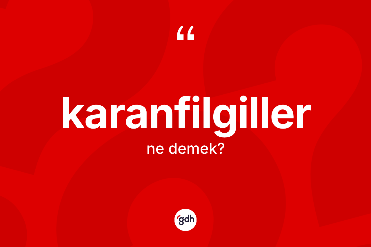 Karanfilgiller kelimesinin anlamı nedir? Karanfilgiller kelimesinin özellikleri nelerdir?