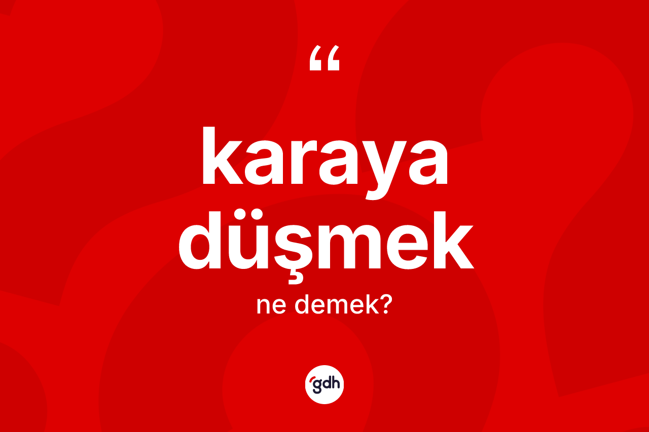 Karaya düşmek ifadesinin kısaca tanımı nedir? Karaya düşmek ifadesinin kaç farklı anlamı var?