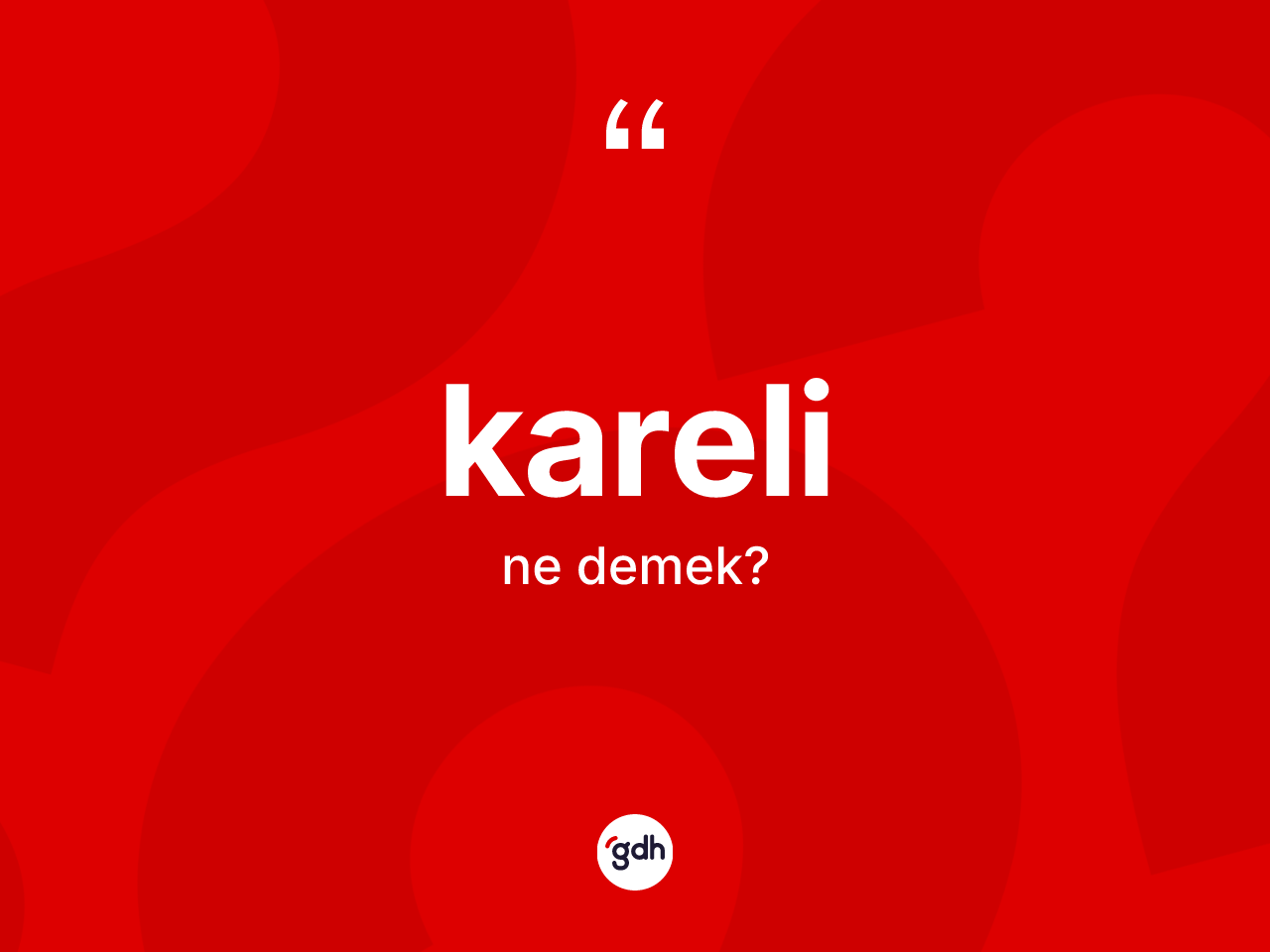 Kareli kelimesinin tanımı nedir? Kareli kelimesinin TDK'ya göre açıklaması nedir?