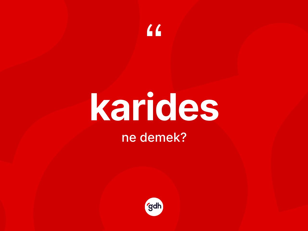 Karides kelimesi ne anlama gelir? Karidesin TDK'ya göre anlamı nedir?
