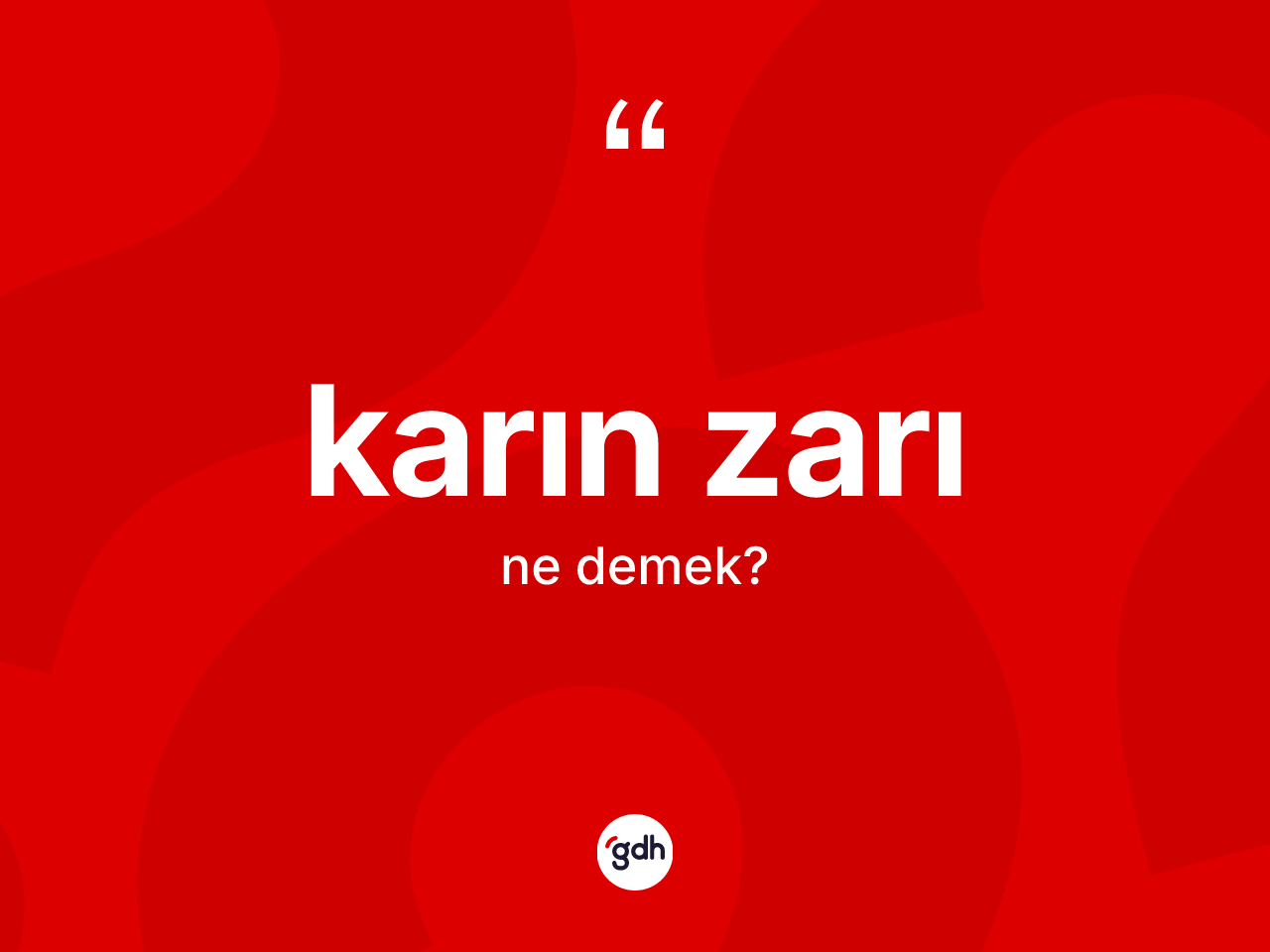 Karın zarı kelimesinin tanımı nedir? Karın zarının TDK'ya göre anlamı nedir?