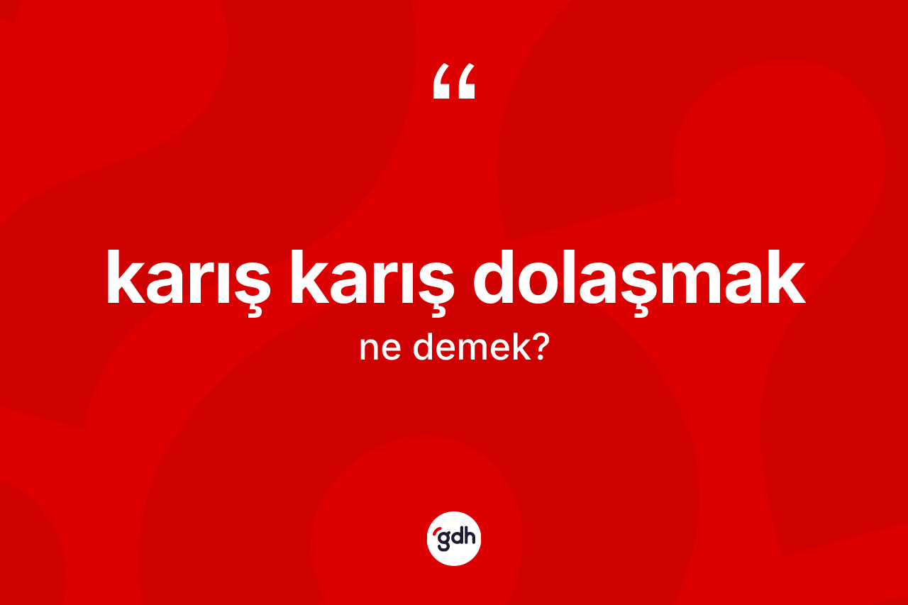 Karış karış dolaşmak ifadesinin kısaca tanımı nedir? Karış karış dolaşmak ifadesi nerede kullanılır?