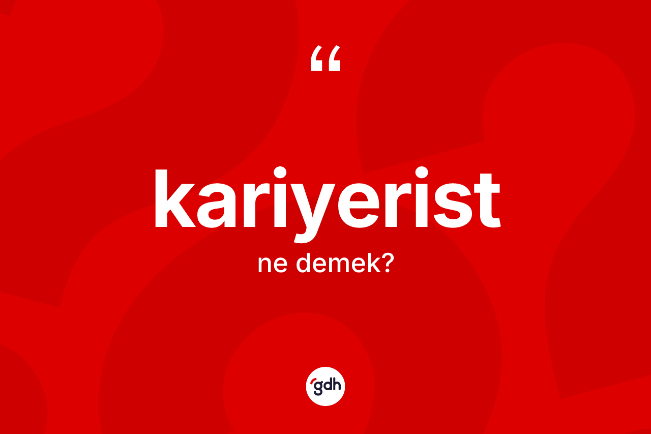 Kariyerist ne anlama gelir? Kariyeristin TDK'ya göre anlamı nedir?