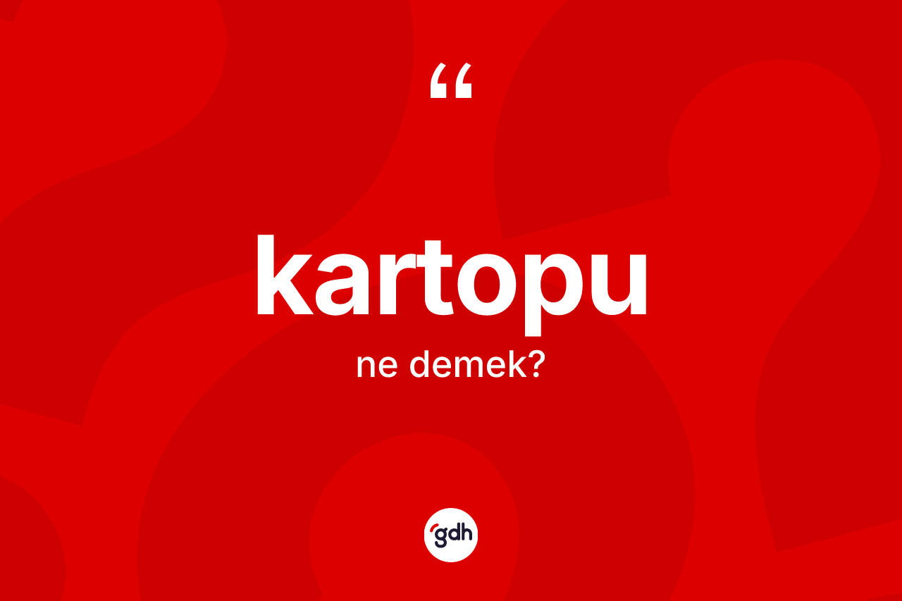 Kartopu ne anlama gelir? Kartopu kelimesinin kaç farklı anlamı var?