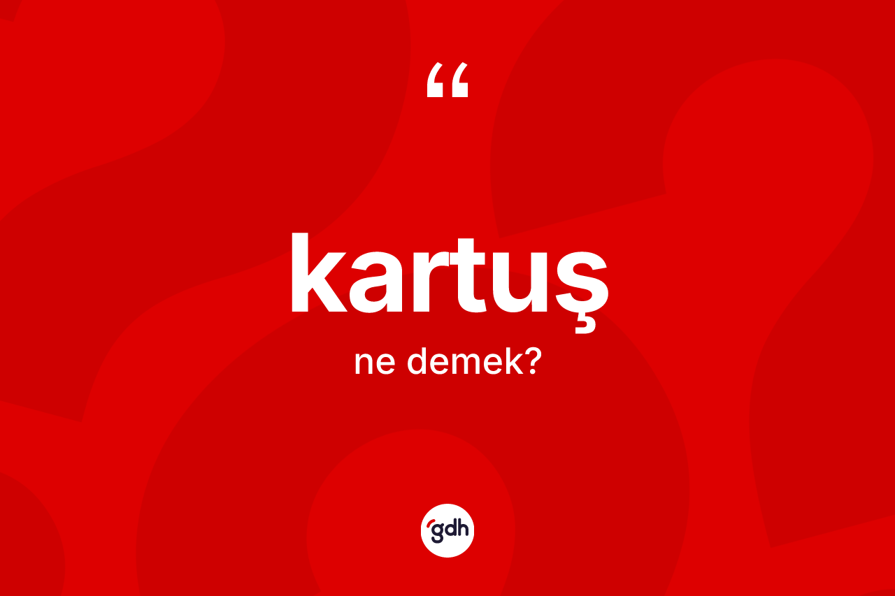 Kartuş kelimesi nedir?