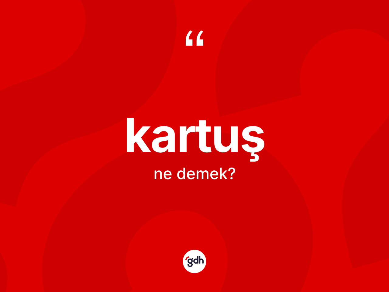 Kartuş kelimesi nedir? Kartuşun TDK'ya göre anlamı nedir?