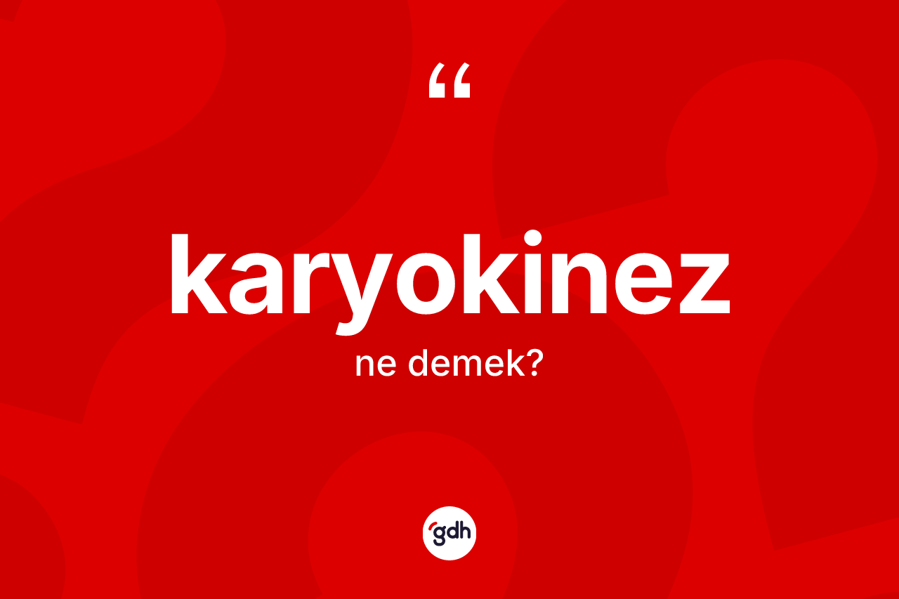 Karyokinez kelimesi nedir?