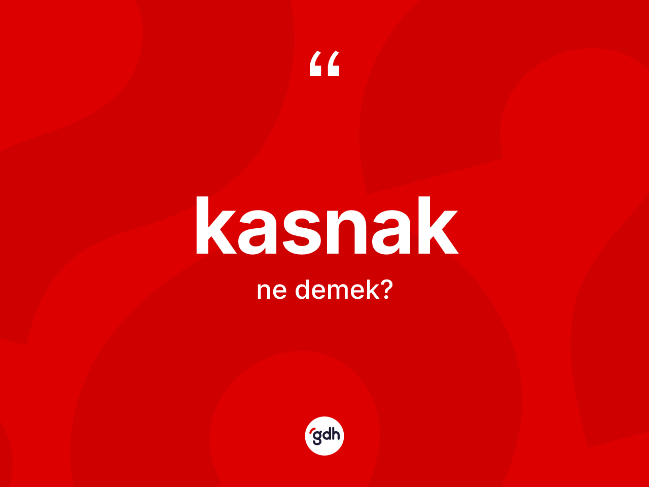 Kasnak kelimesinin tanımı nedir? Kasnağın kısaca tanımı nedir?