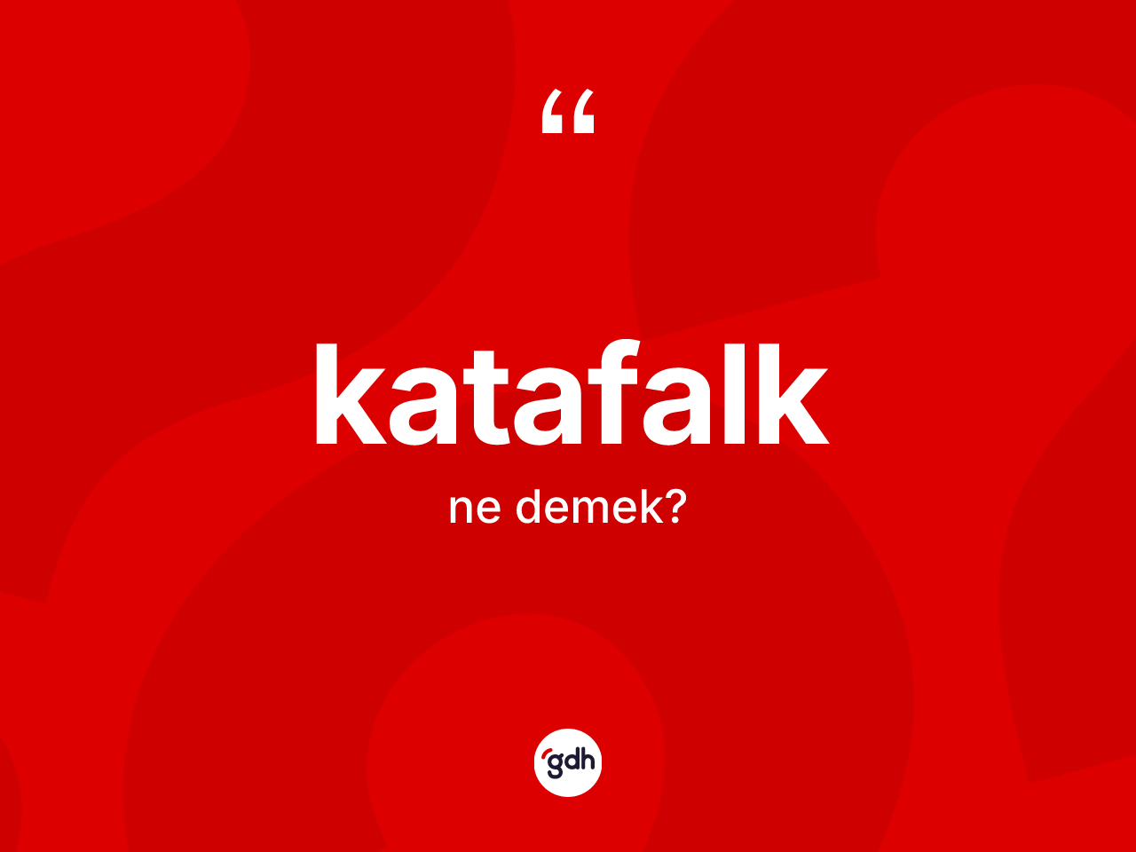 Katafalk nedir? Katafalğın TDK'ya göre anlamı nedir?