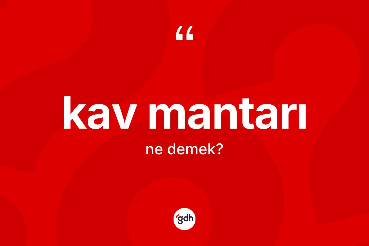 Kav mantarı nedir? Kav mantarı kelimesinin TDK anlamı nedir?