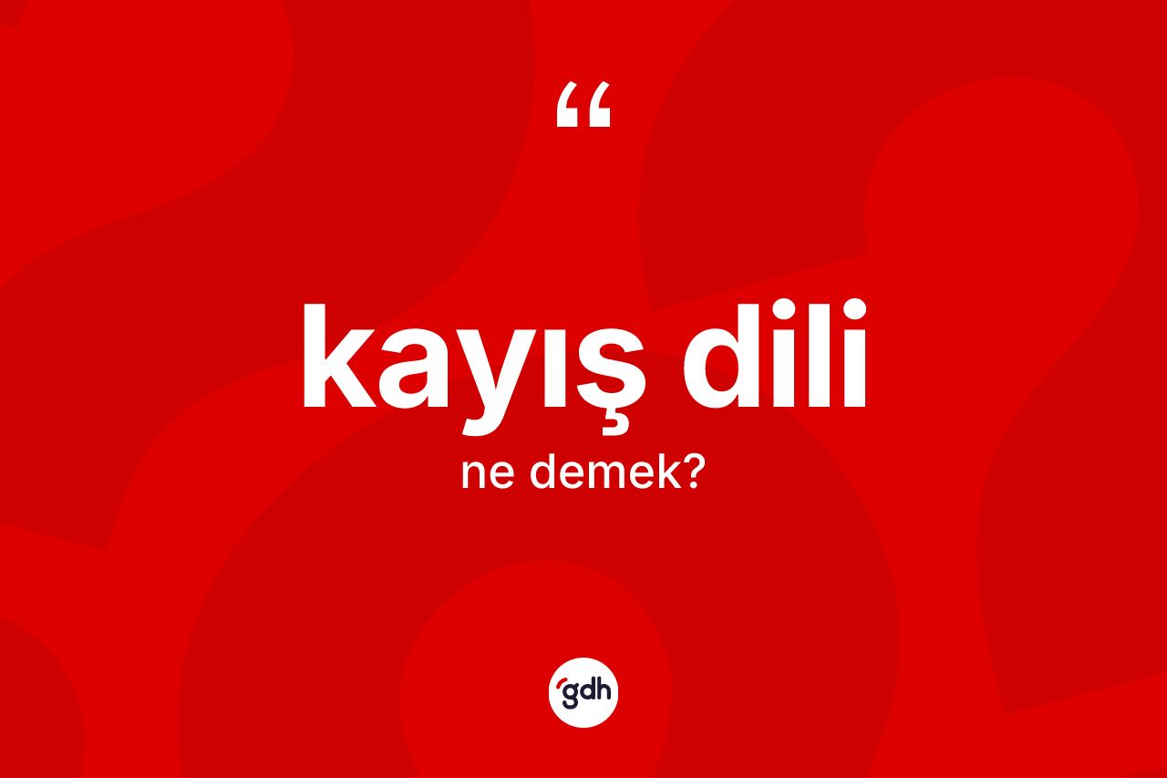 Kayış dili nedir?