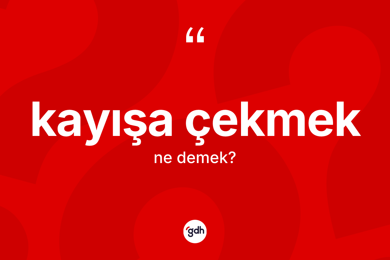 Kayışa çekmek sözü ne anlama gelir? Kayışa çekmek ifadesinin TDK tanımı nedir?