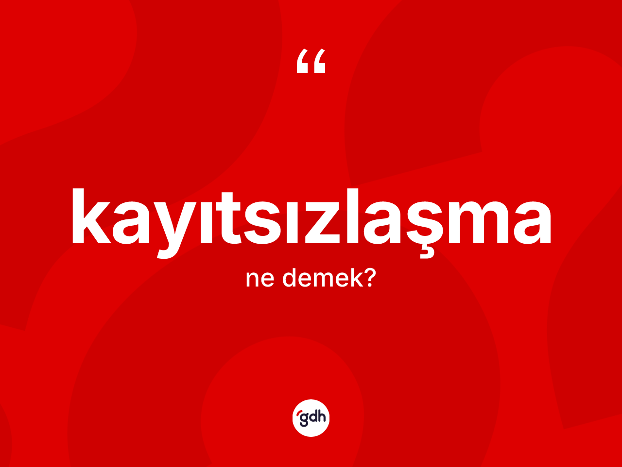 Kayıtsızlaşma kelimesinin tanımı nedir? Kayıtsızlaşmanın TDK'ya göre anlamı nedir?