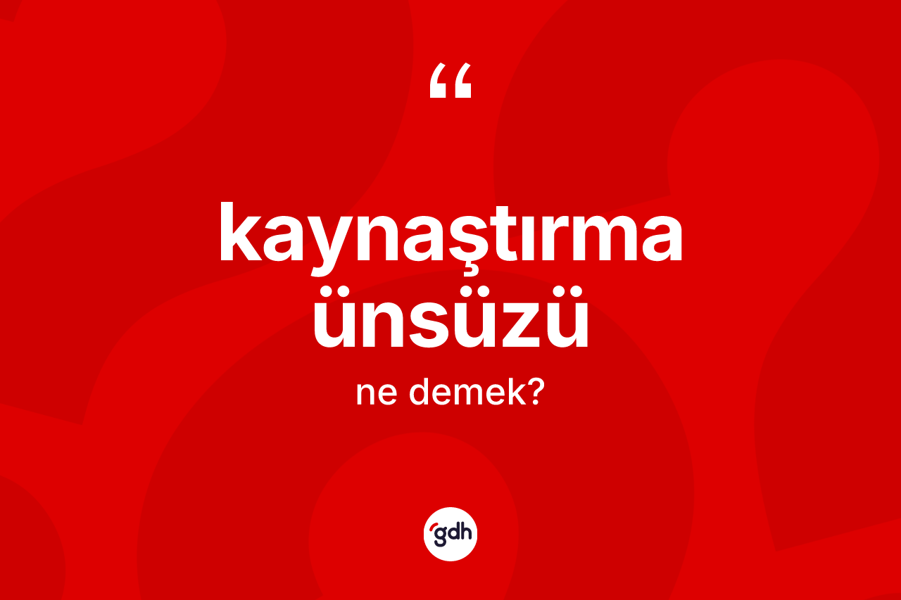 Kaynaştırma ünsüzü  nedir? Kaynaştırma ünsüzü ün kısaca tanımı nedir?