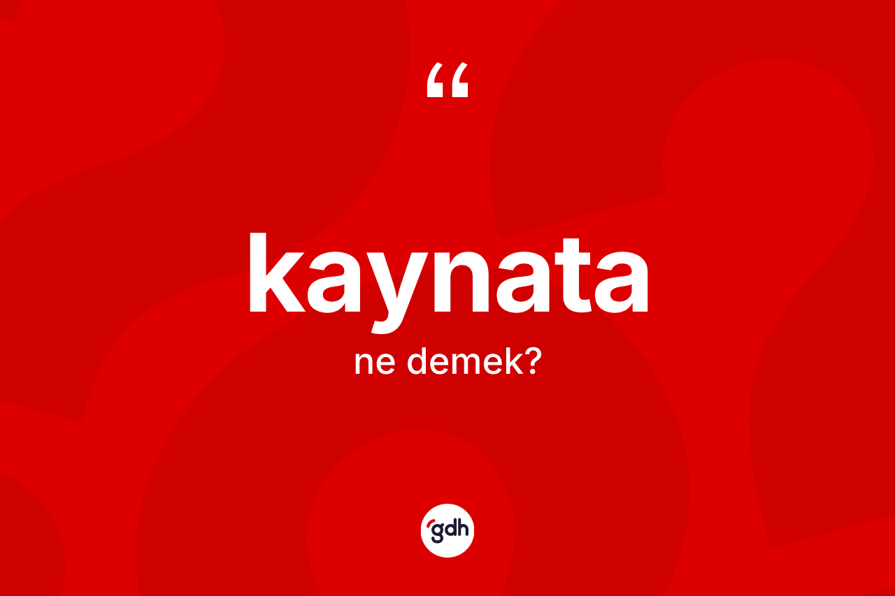 Kaynata kelimesinin tanımı nedir? Kaynatanın sözlükteki anlamı nedir?