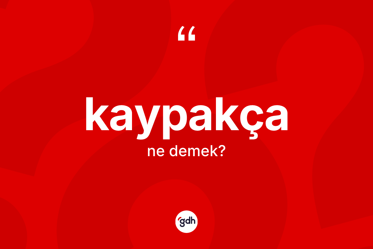 Kaypakça kelimesi nedir? Kaypakçanın kısaca tanımı nedir?