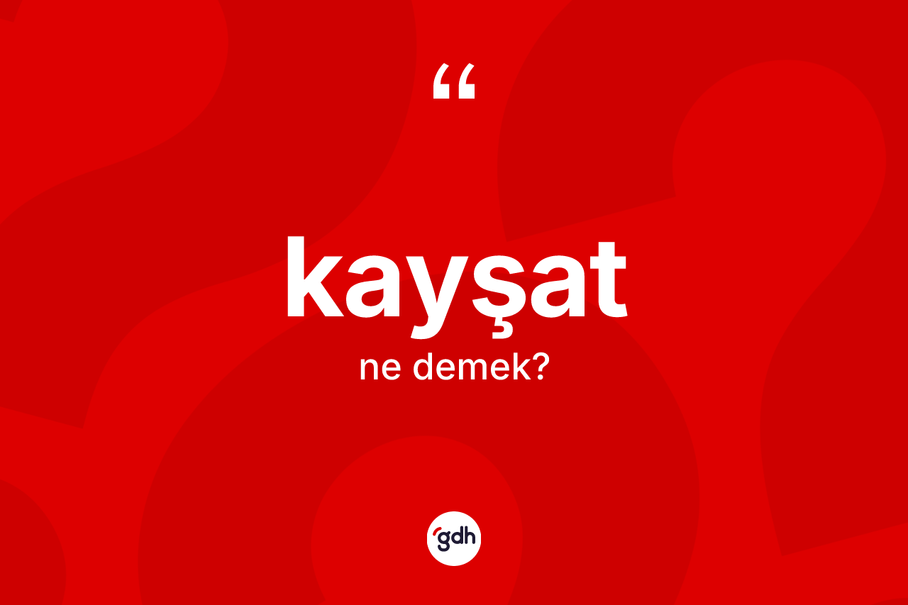 Kayşat kelimesi ne demek? Kayşat kelimesinin özellikleri nelerdir?