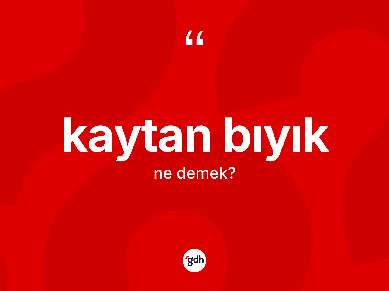 Kaytan bıyık kelimesi ne demek? Kaytan bıyığın sözlükteki anlamı nedir?