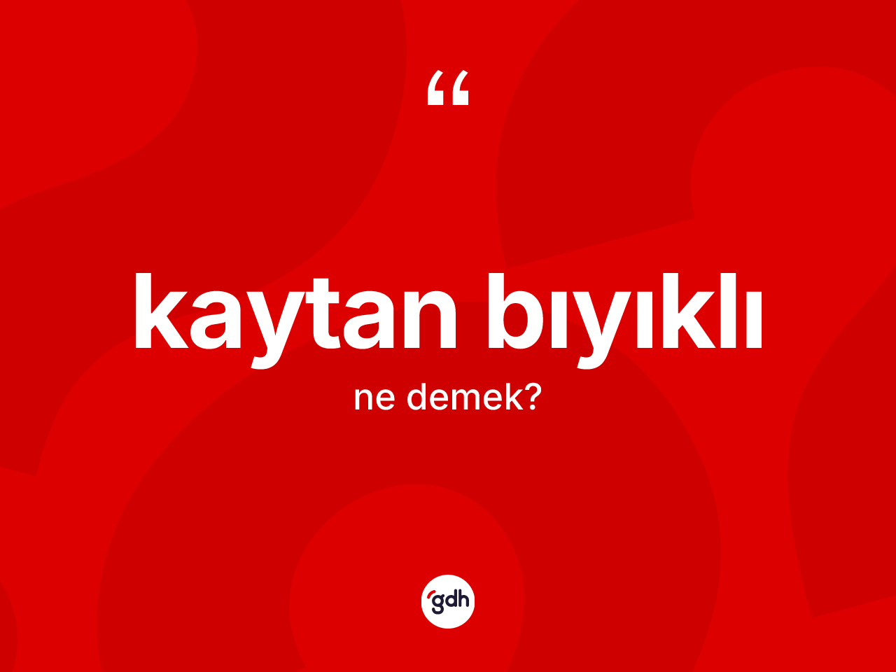 Kaytan bıyıklı kelimesi ne anlama gelir? Kaytan bıyıklı kelimesinin TDK'ya göre açıklaması nedir?