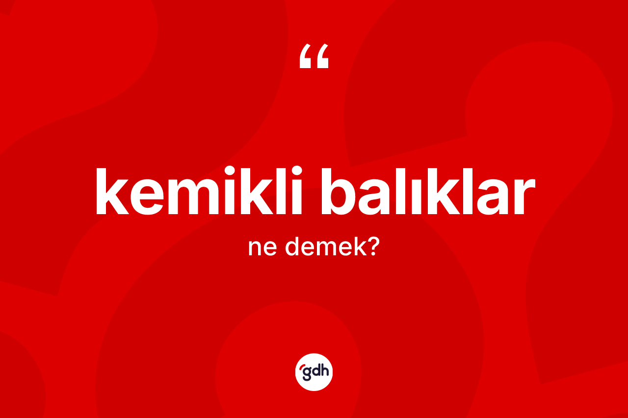 Kemikli balıklar kelimesinin tanımı nedir?