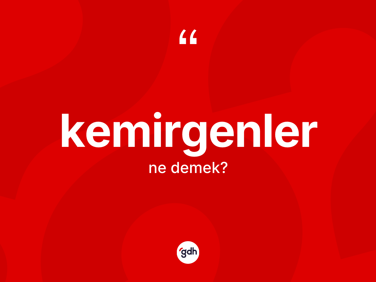 Kemirgenler ne anlama gelir? Kemirgenlerin TDK'ya göre anlamı nedir?