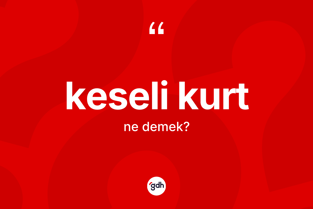 Keseli kurt ne anlama gelir? Keseli kurdun TDK'ya göre anlamı nedir?
