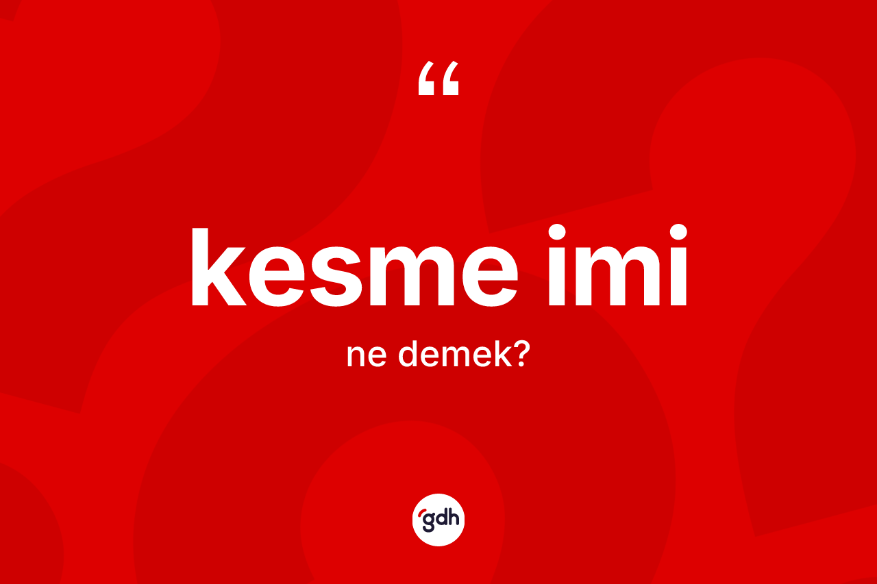 Kesme imi nedir?