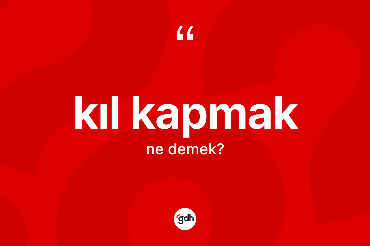 Kıl kapmak ifadesinin anlamı nedir? Kıl kapmak ifadesi nerede kullanılır?