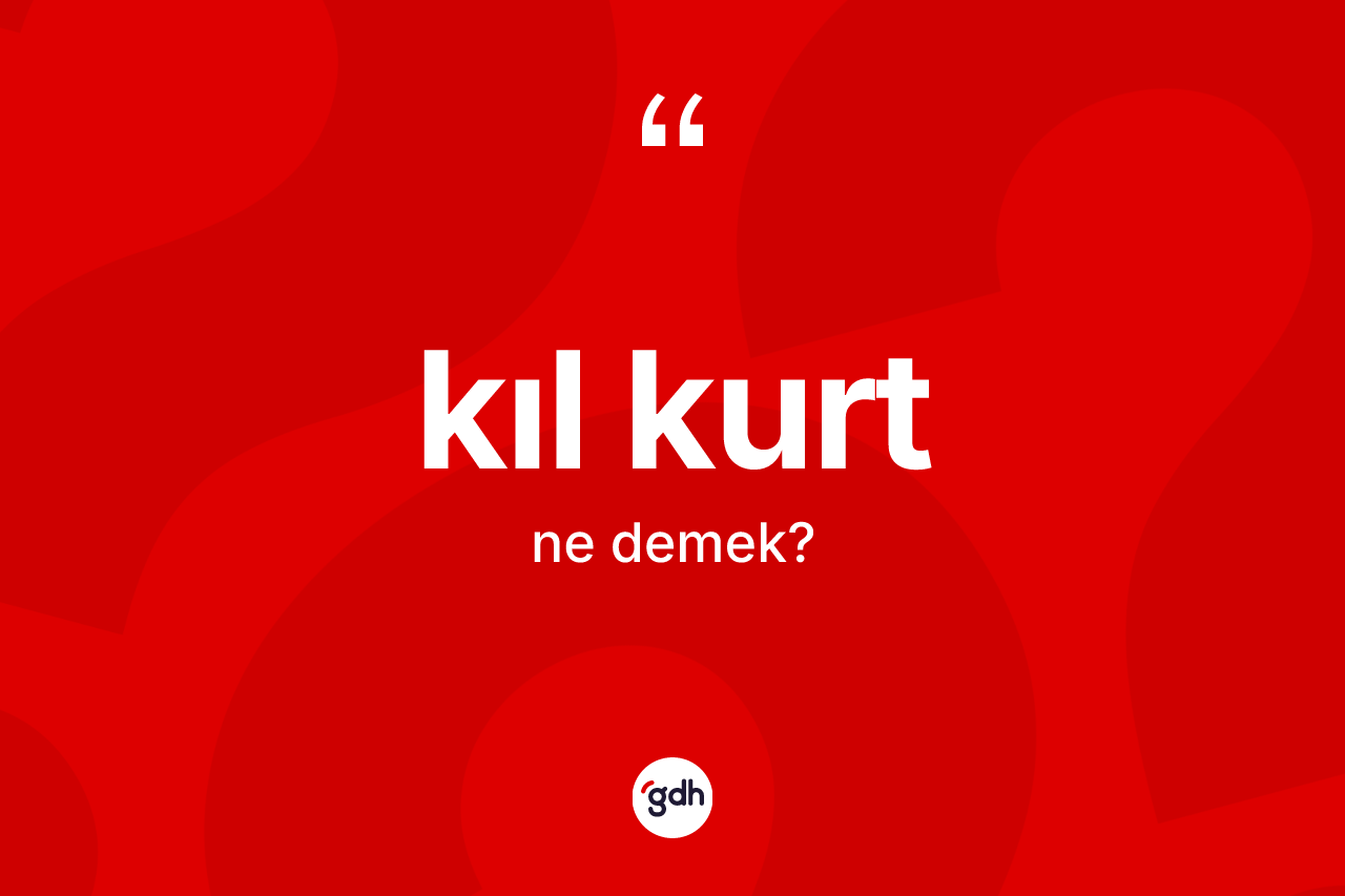 Kıl kurt kelimesinin tanımı nedir?